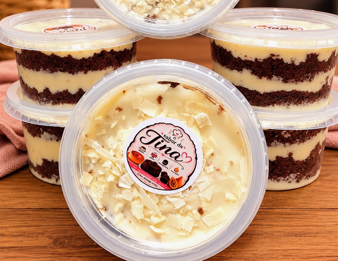 Bolo de pote de chocolate 